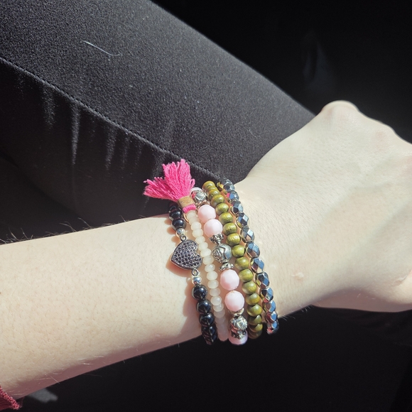 5piece Stackable Bracelet Set - Picture 1 of 2